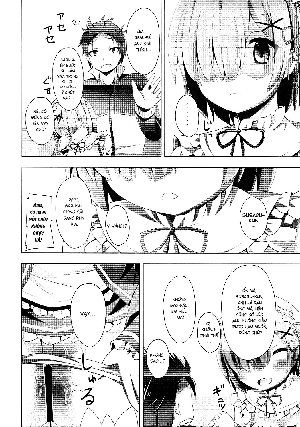 Đọc truyện hentai A Subaru-kun Ecchi Shimasu? Chotto Barusu Nani Jiro Jiro Miten no yo (Re:Zero Kara Hajimeru Isekai Seikatsu) Oneshot