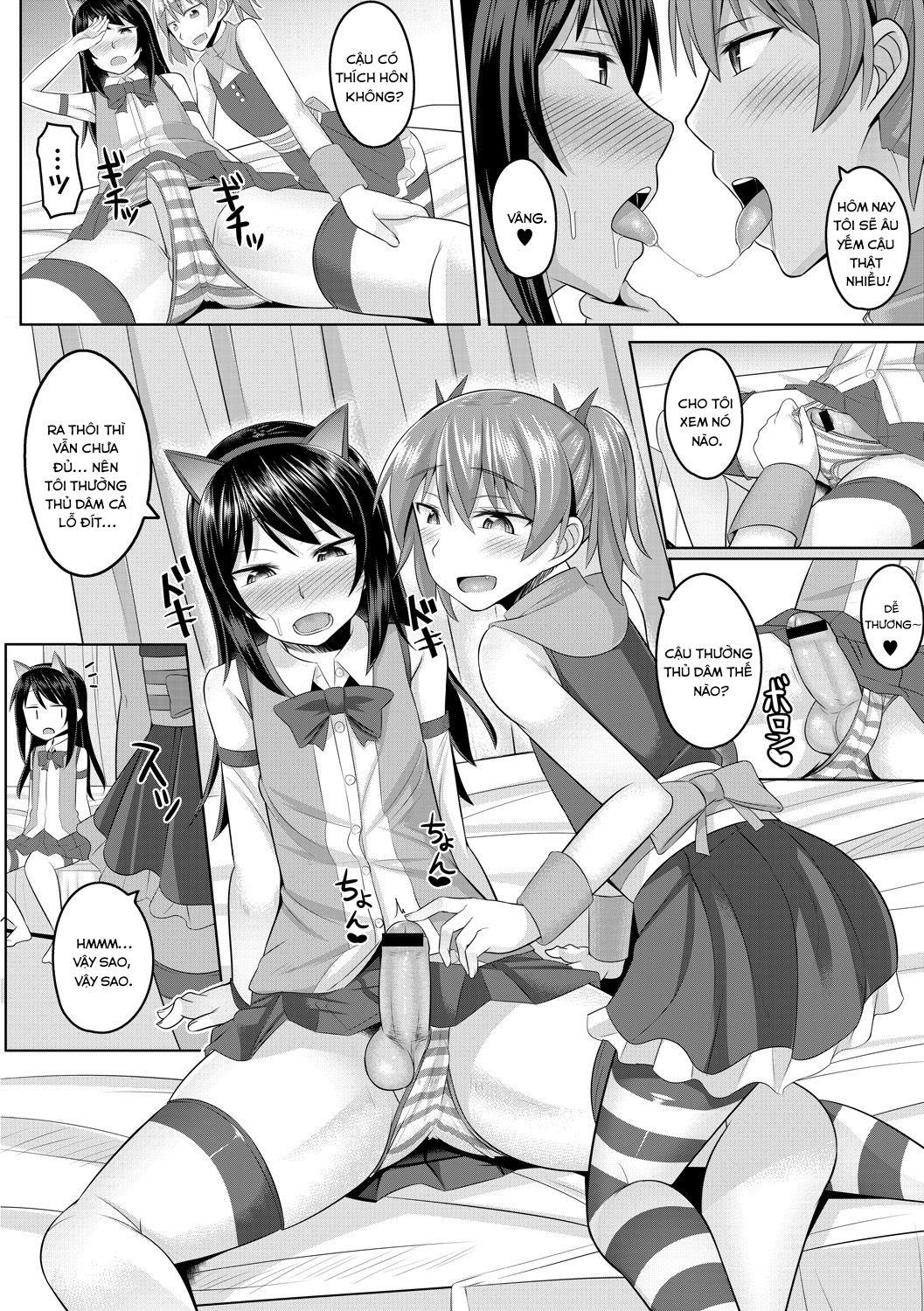 Đọc truyện hentai Cosplay Otokonoko-tachi ~ Ushiro no Ana ni Iretai Kankei Chap 1
