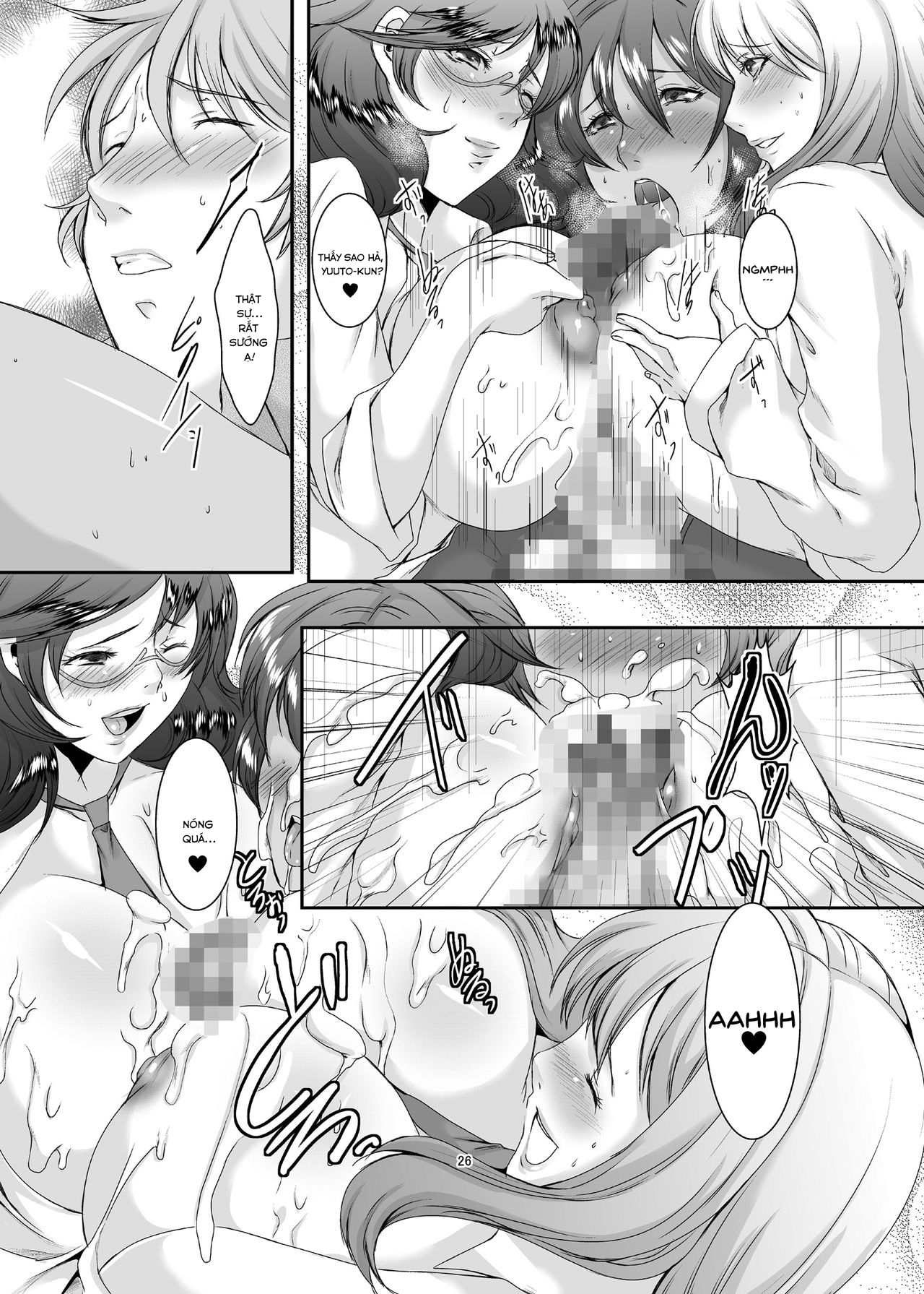 Đọc truyện hentai Oku-sama wa Moto Yariman Chap 3