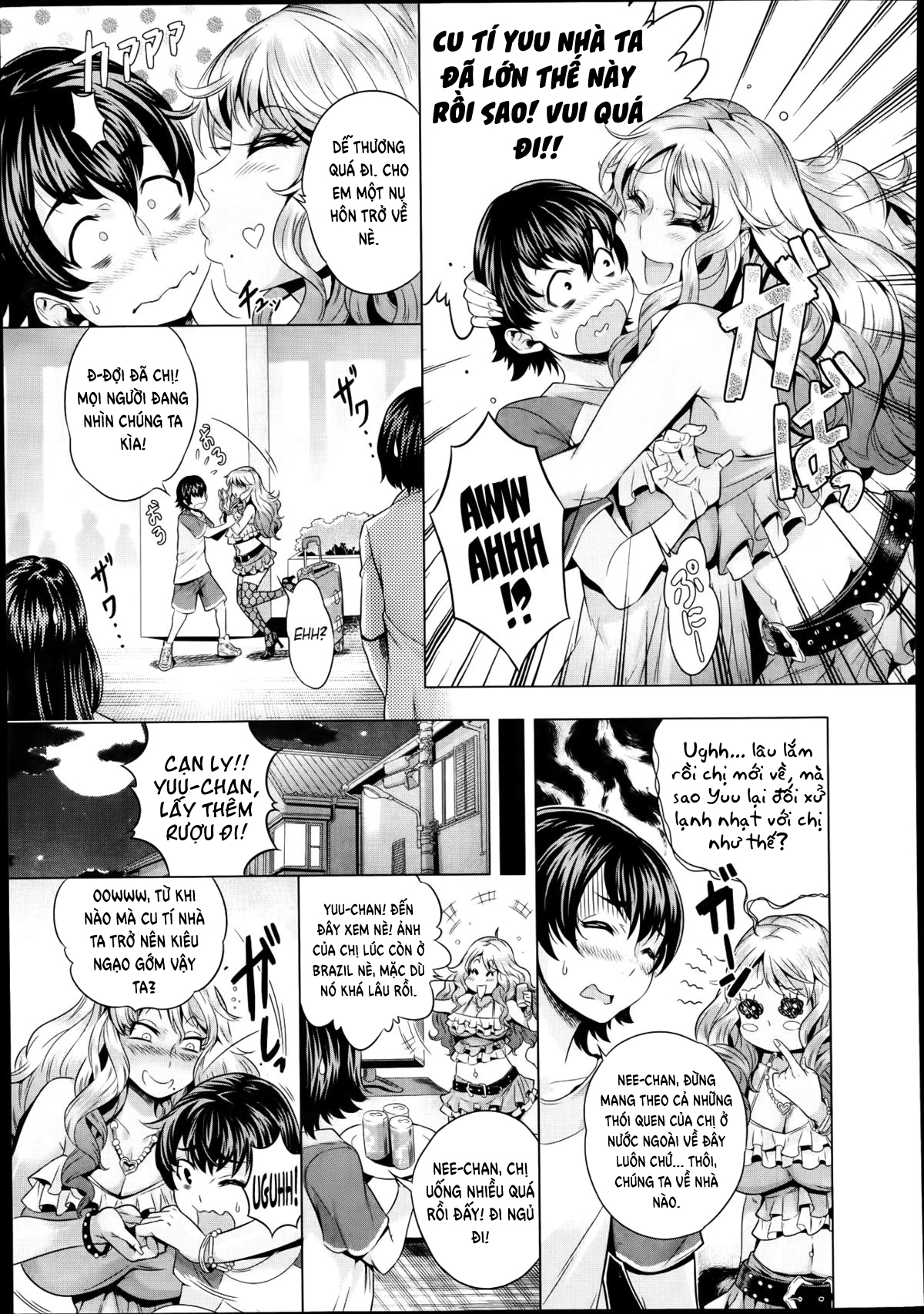 Đọc truyện hentai Bà chị vừa về nước đã bị tôi cho một đống tinh vào mồm Oneshot