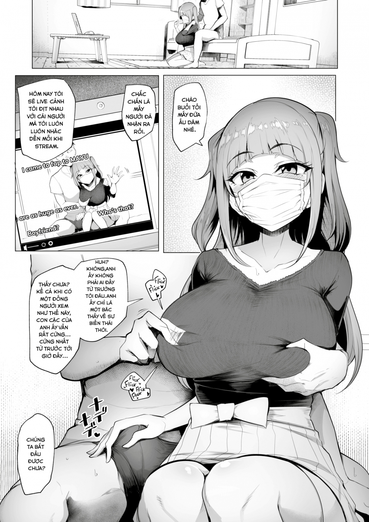 Đọc truyện hentai Tôi không thể ngừng livestream! Oneshot mừng mở mute