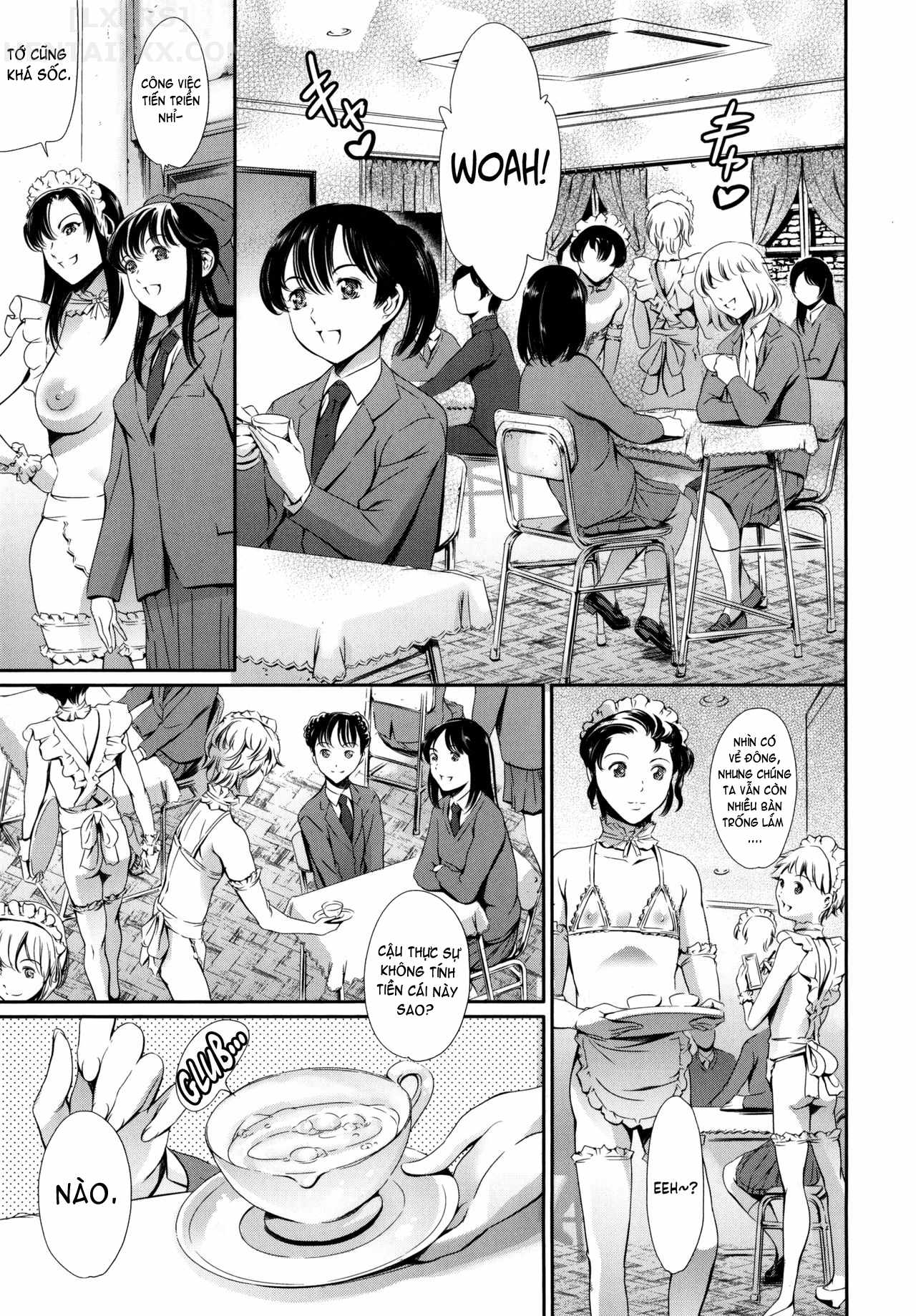 Đọc truyện hentai Houkago Dorei Club +1 Chap 2