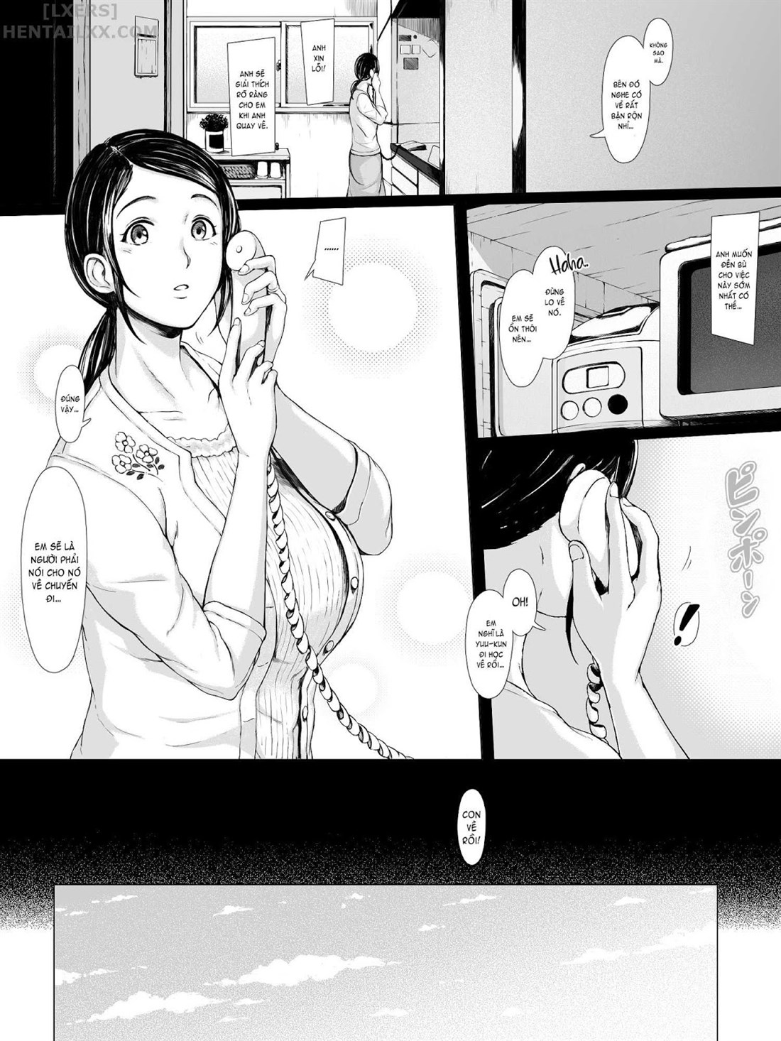 Đọc truyện hentai Hahagui Ottori Okaasan ga Toshishita Yarichin ni Nerawareru Toki Chap 1A