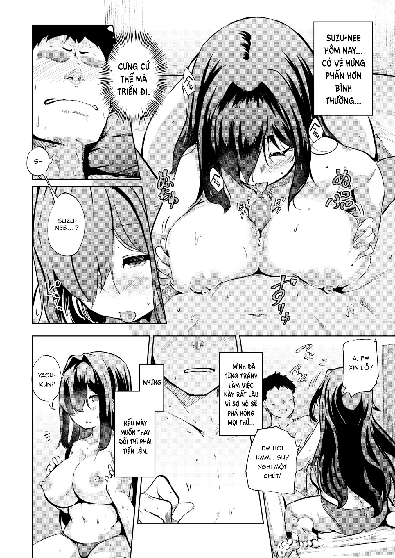 Đọc truyện hentai Thõa mãn em trai là công việc của chị - Oneshot