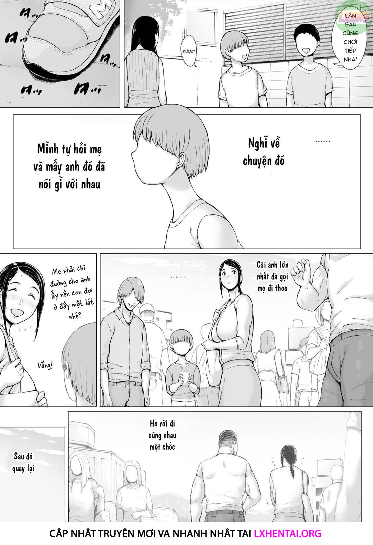 Đọc truyện hentai Hahagui Ottori Okaasan ga Toshishita Yarichin ni Nerawareru Toki Chap 3C | END