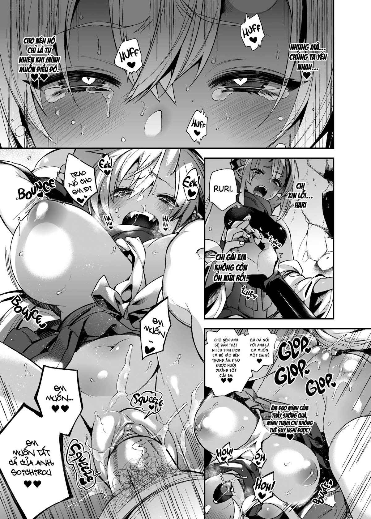 Đọc truyện hentai Hitonarazaru Oyomesama (Trọn bộ) Chap 5: Mating with Oni Sisters #1