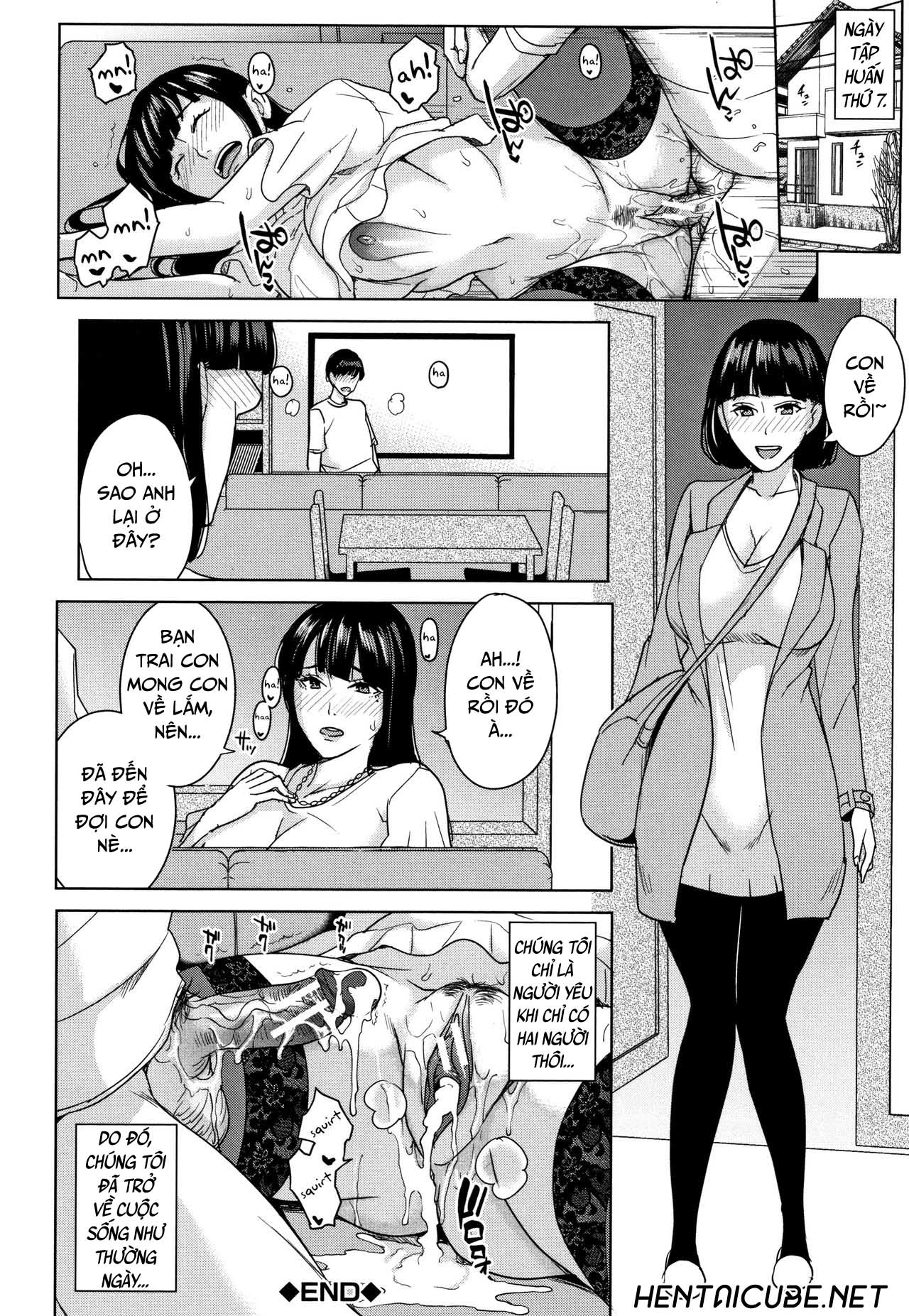 Đọc truyện hentai Kanojo no Mama to Deaikei de Chap 5