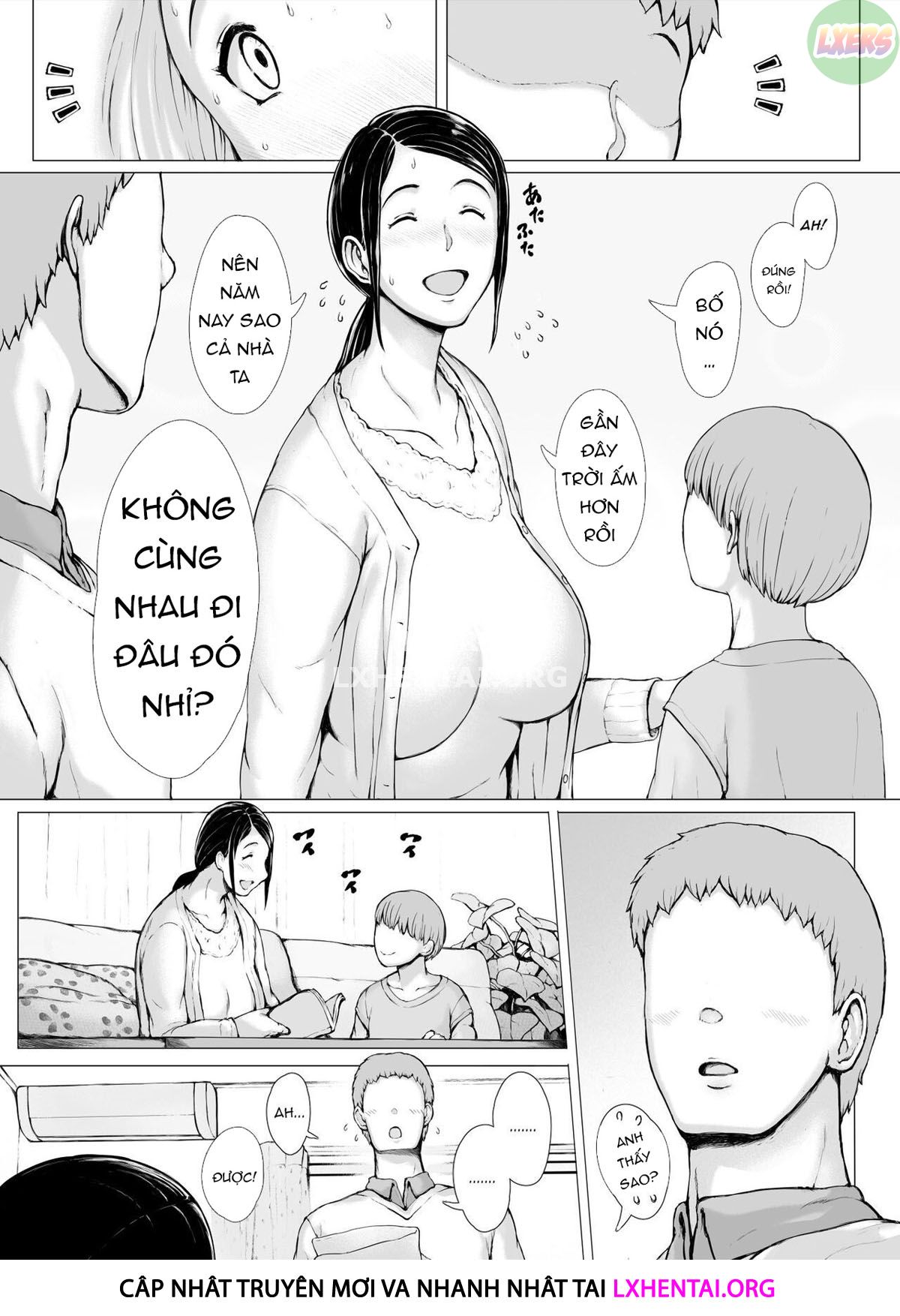 Đọc truyện hentai Hahagui Ottori Okaasan ga Toshishita Yarichin ni Nerawareru Toki Chap 3C | END