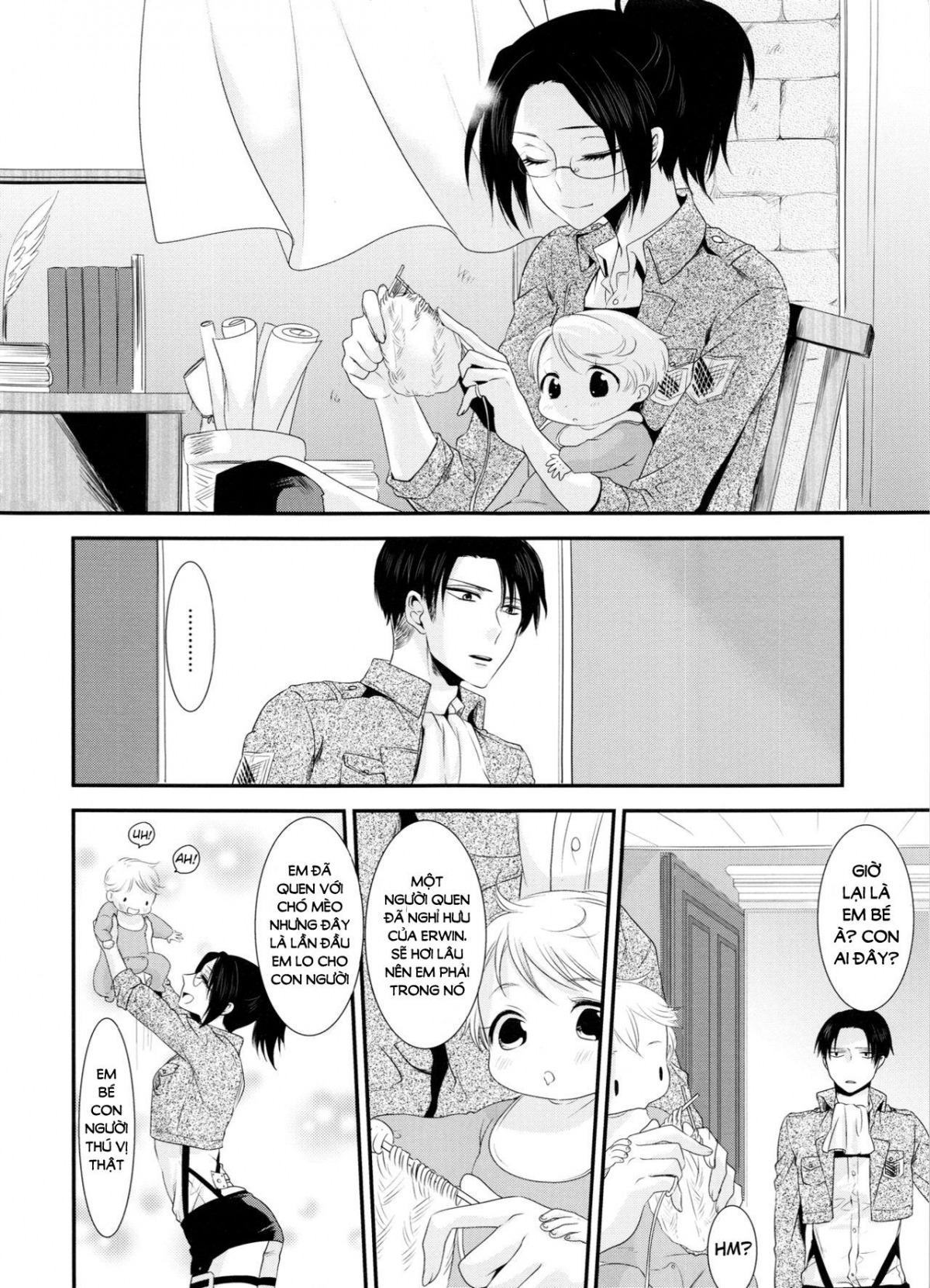 Đọc truyện hentai Kiss me once again (Shingeki no Kyojin) Chap 2