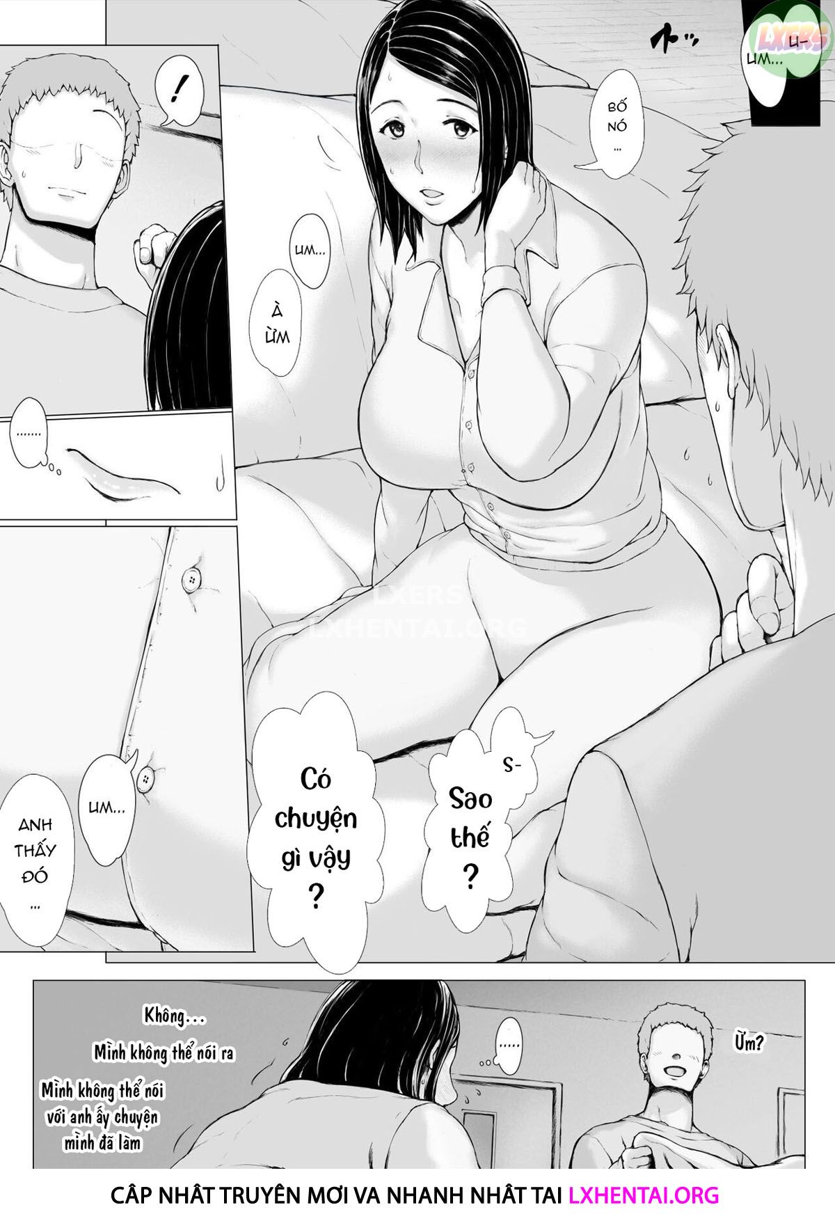 Đọc truyện hentai Hahagui Ottori Okaasan ga Toshishita Yarichin ni Nerawareru Toki Chap 3C | END