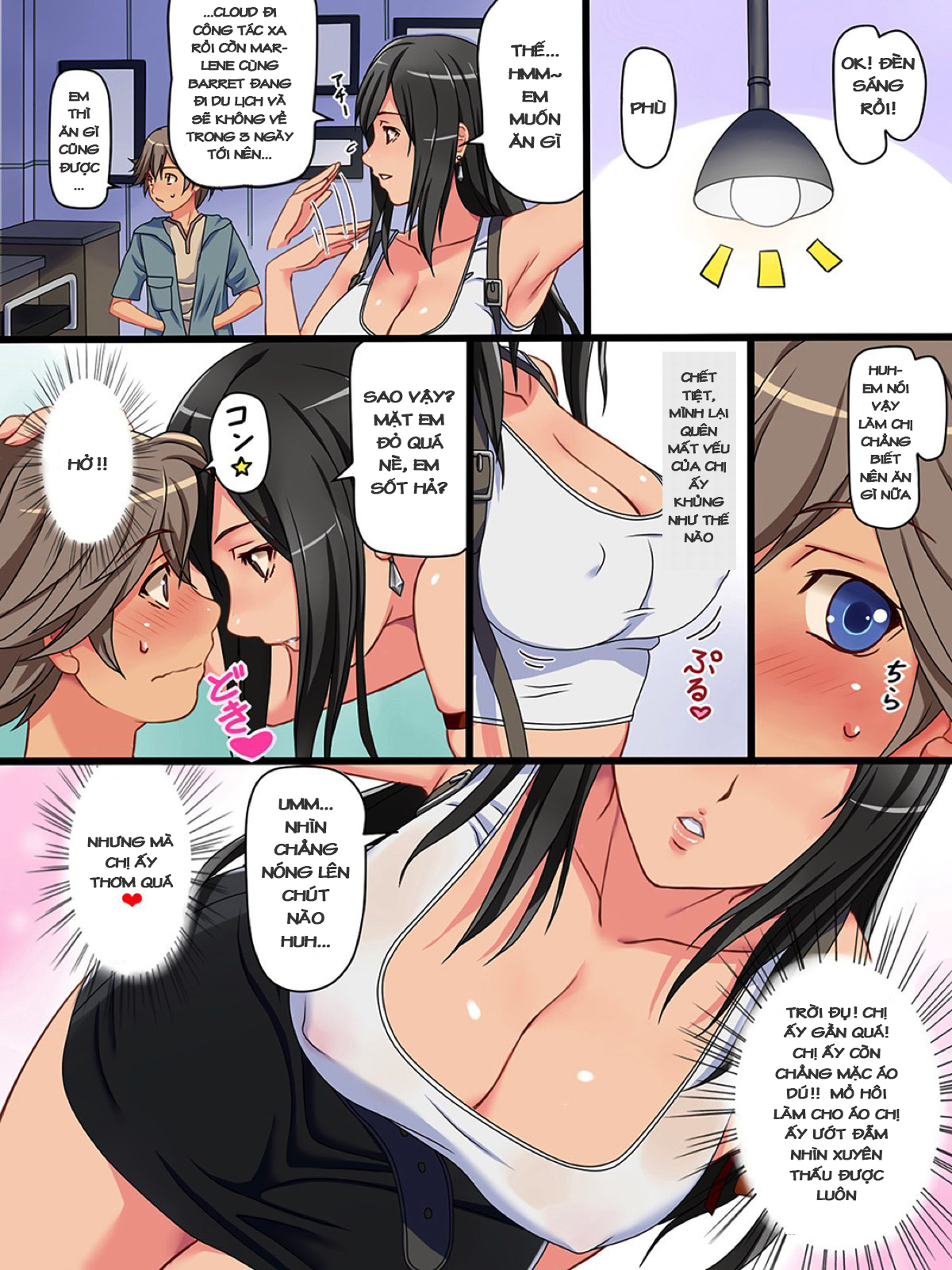 Đọc truyện hentai Tifa to Denzel no Hadaka no Tsukiai Oneshot