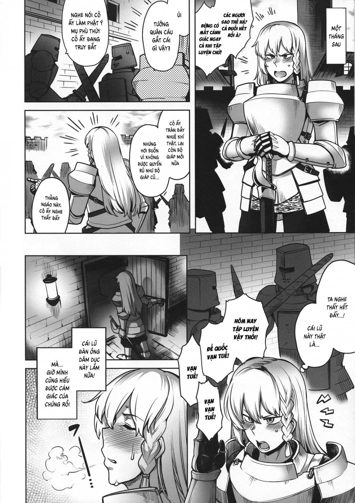 Đọc truyện hentai The Lady Knight and the Futanari Curse Oneshot