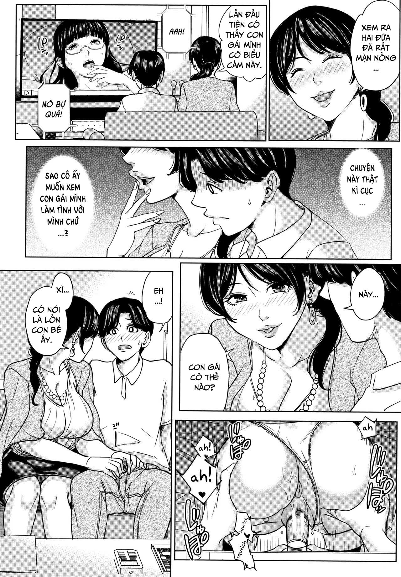 Đọc truyện hentai Kanojo no Mama to Deaikei de Chap 2