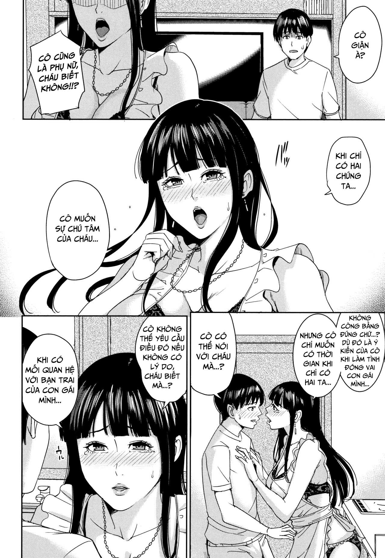 Đọc truyện hentai Kanojo no Mama to Deaikei de Chap 5