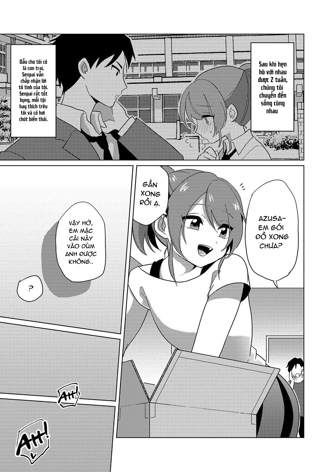 Đọc truyện hentai Boku to Senpai no Dousei Seikatsu Oneshot