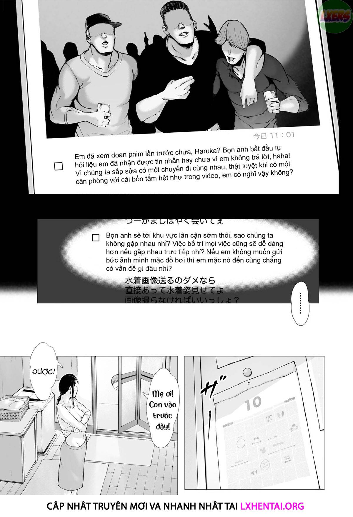 Đọc truyện hentai Hahagui Ottori Okaasan ga Toshishita Yarichin ni Nerawareru Toki Chap 2A