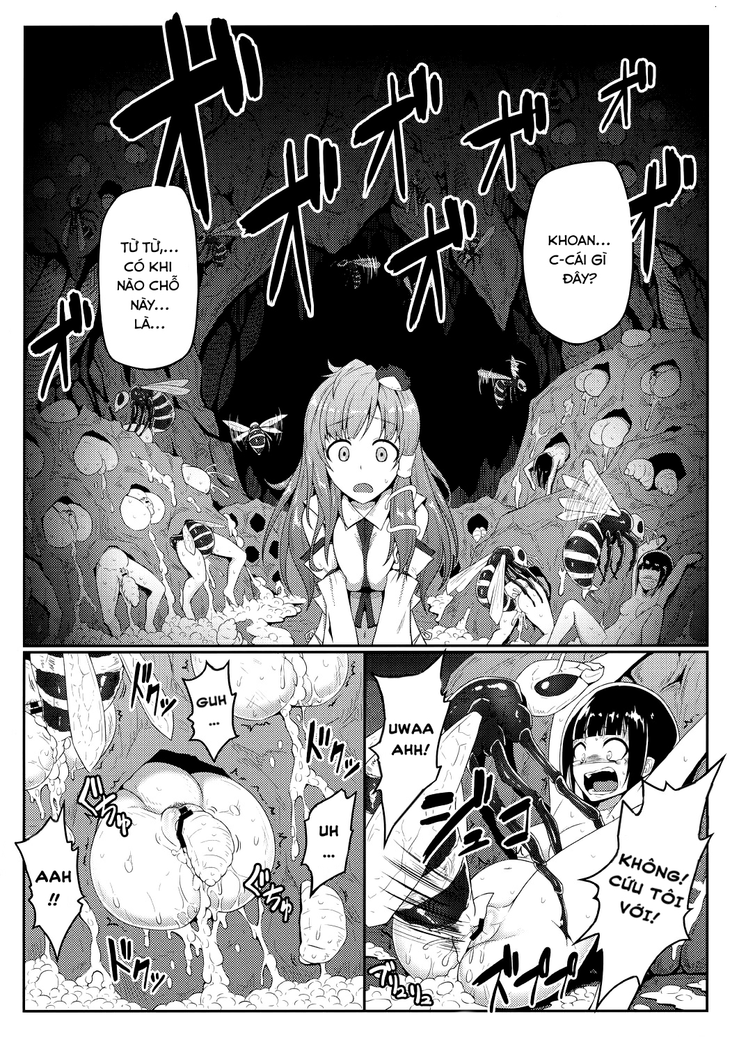Đọc truyện hentai Sanae và cuộc phiêu lưu vào hang tò vò(Touhou Project) Oneshot