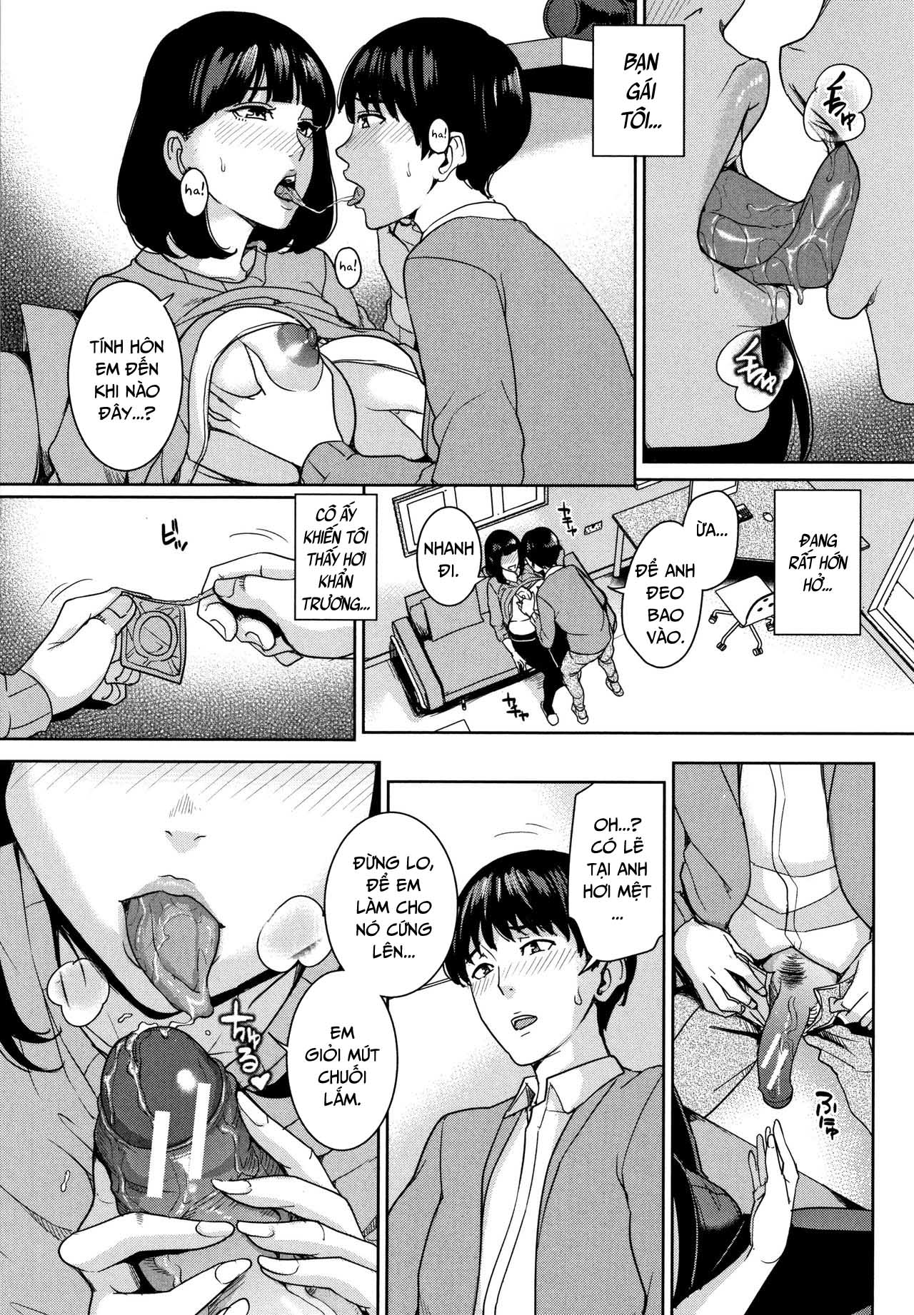 Đọc truyện hentai Kanojo no Mama to Deaikei de Chap 4