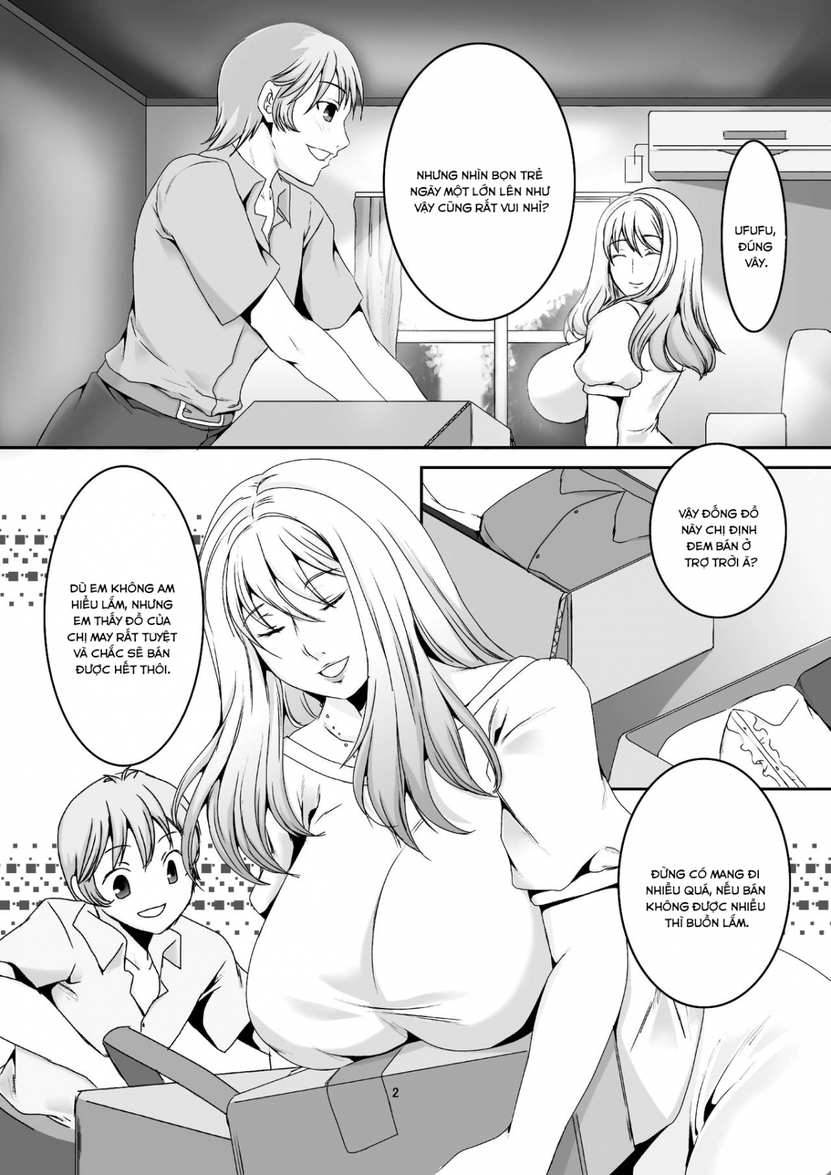 Đọc truyện hentai Oku-sama wa Moto Yariman Chap 4