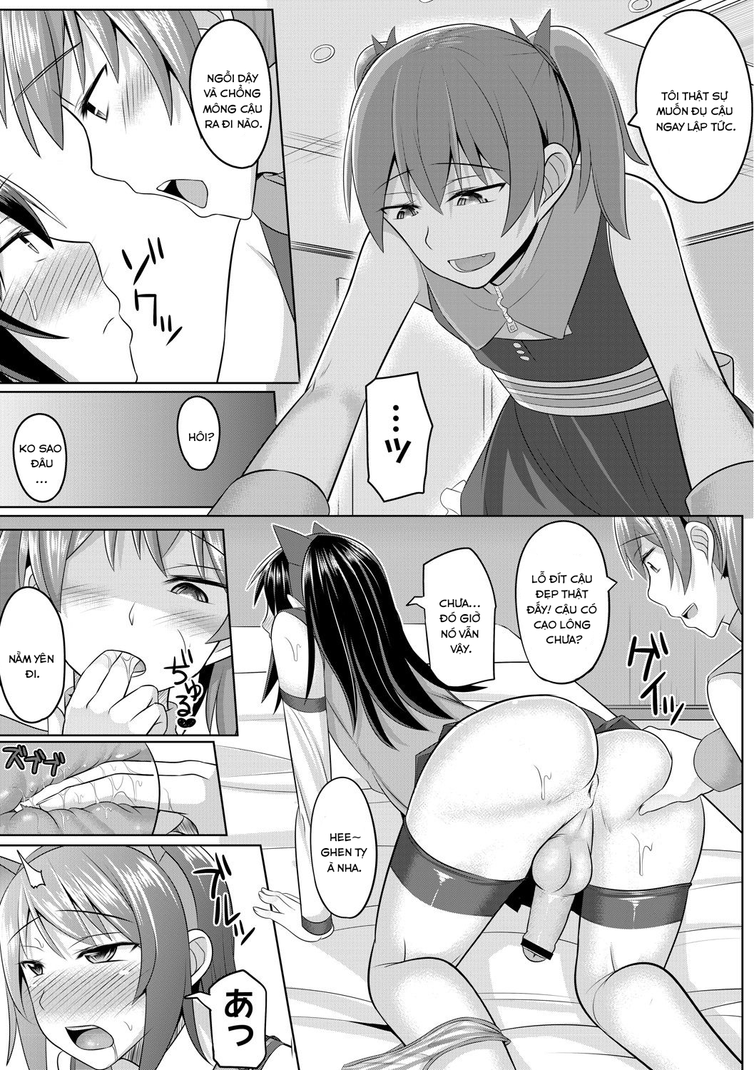 Đọc truyện hentai Cosplay Otokonoko-tachi ~ Ushiro no Ana ni Iretai Kankei Chap 1