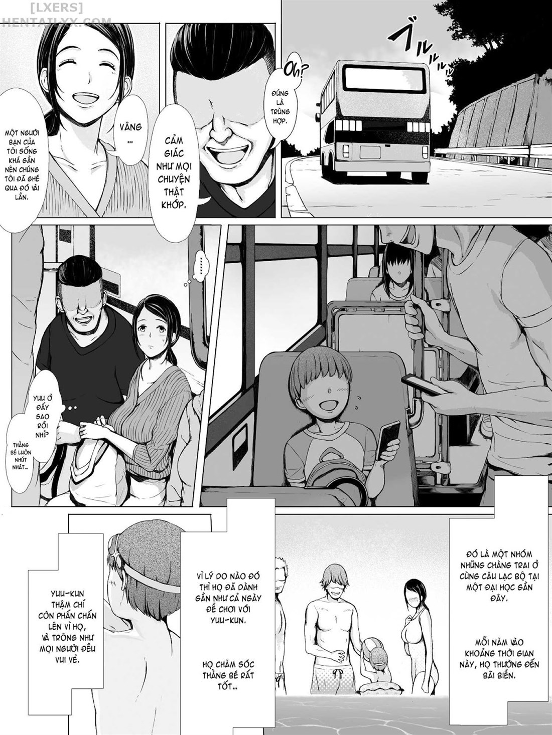 Đọc truyện hentai Hahagui Ottori Okaasan ga Toshishita Yarichin ni Nerawareru Toki Chap 1A