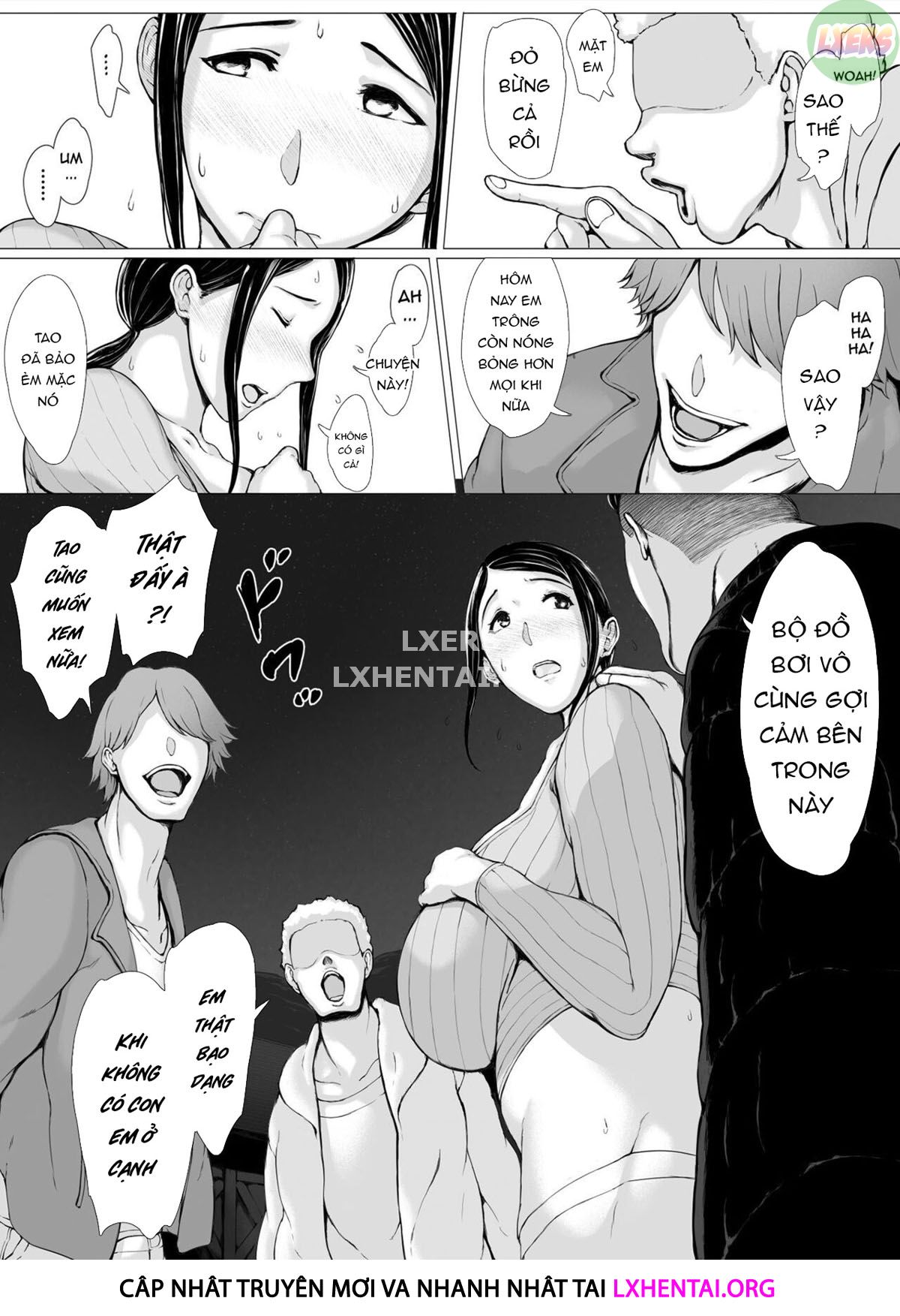 Đọc truyện hentai Hahagui Ottori Okaasan ga Toshishita Yarichin ni Nerawareru Toki Chap 3A
