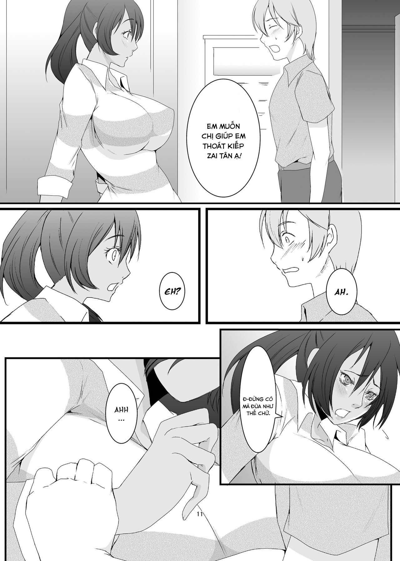 Đọc truyện hentai Oku-sama wa Moto Yariman Chap 1