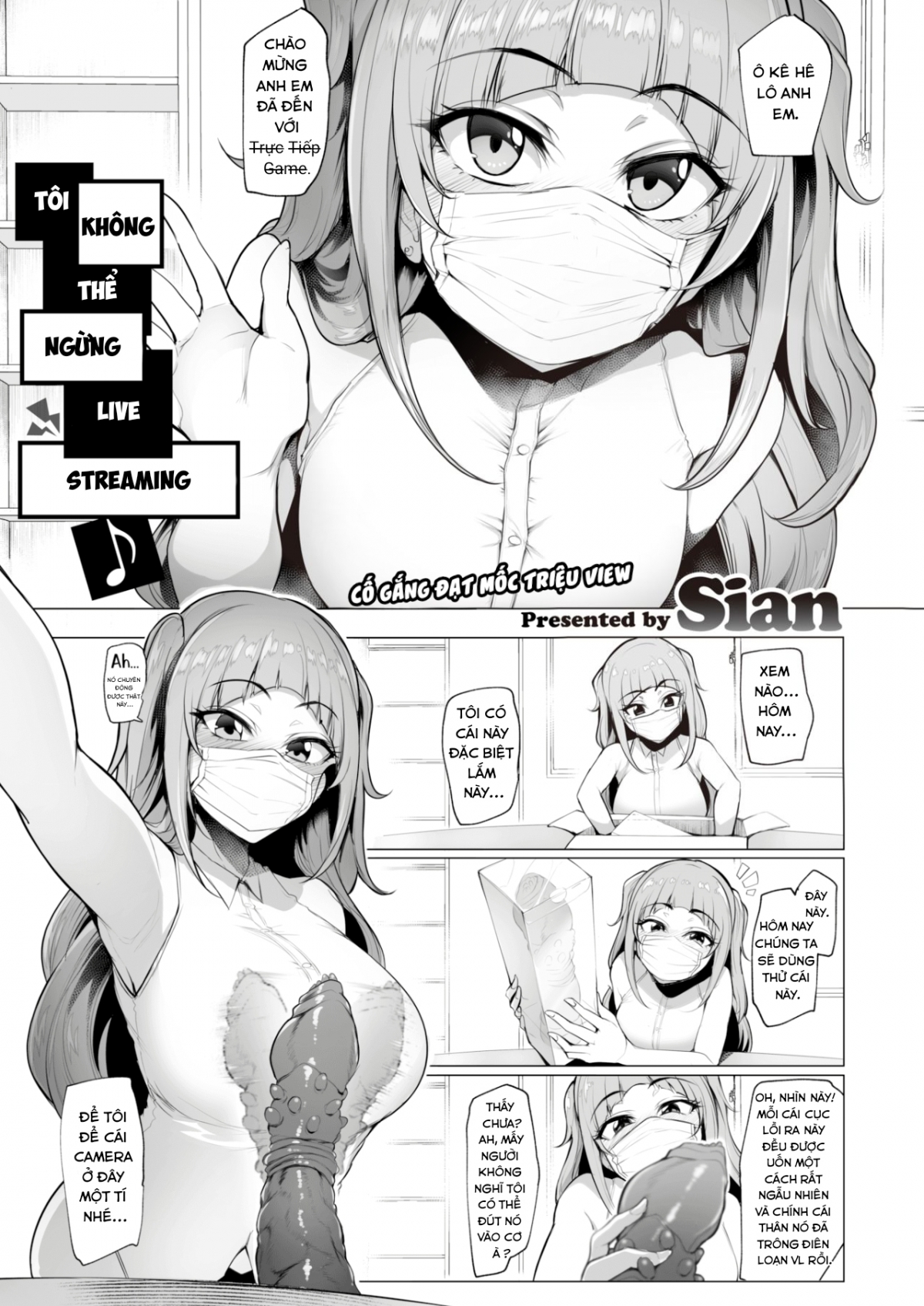 Đọc truyện hentai Tôi không thể ngừng livestream! Oneshot mừng mở mute