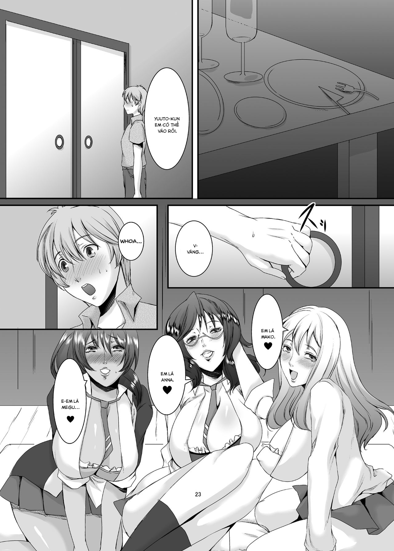Đọc truyện hentai Oku-sama wa Moto Yariman Chap 3