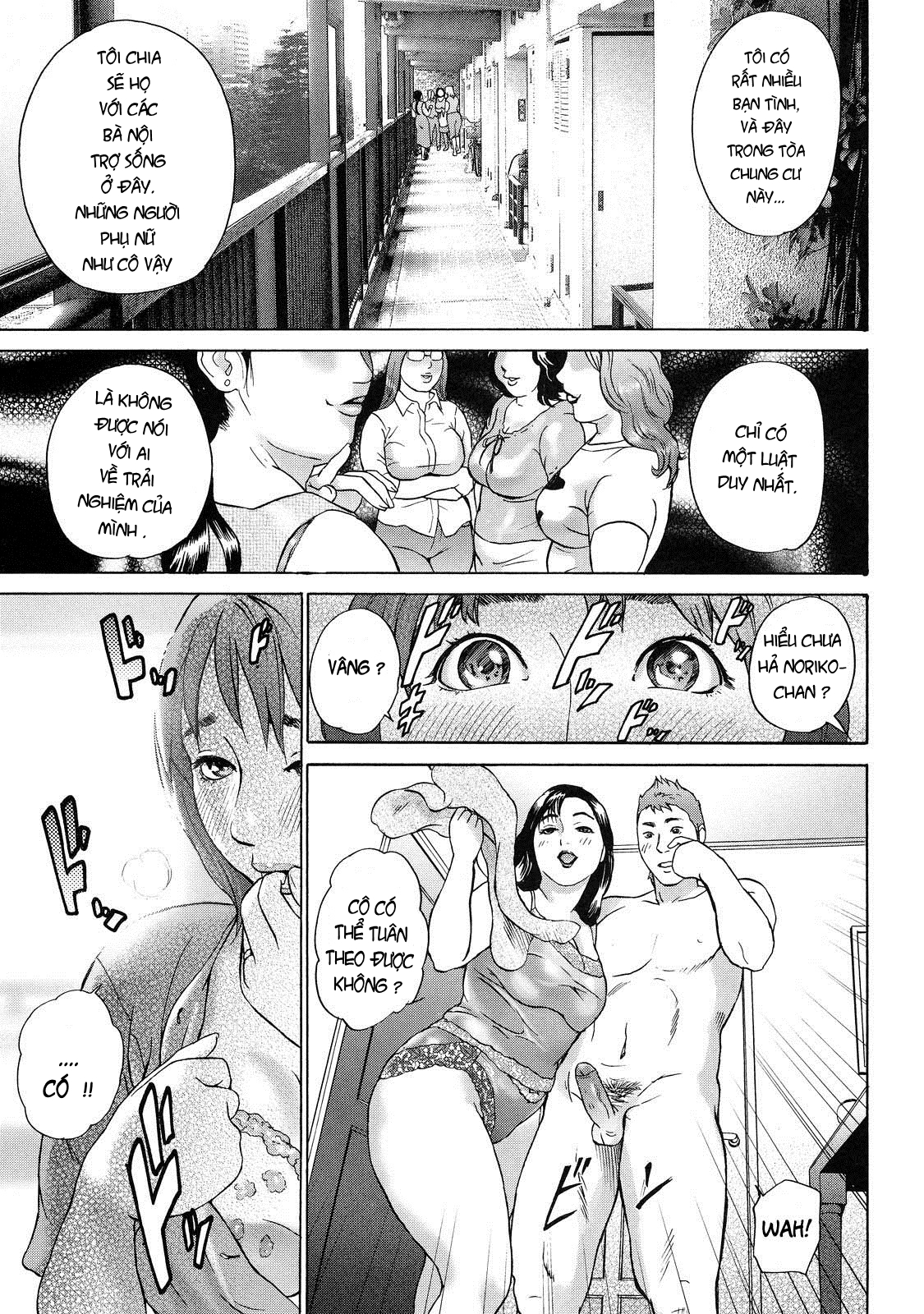 Đọc truyện hentai Chung cư của những bà vợ Chap 1