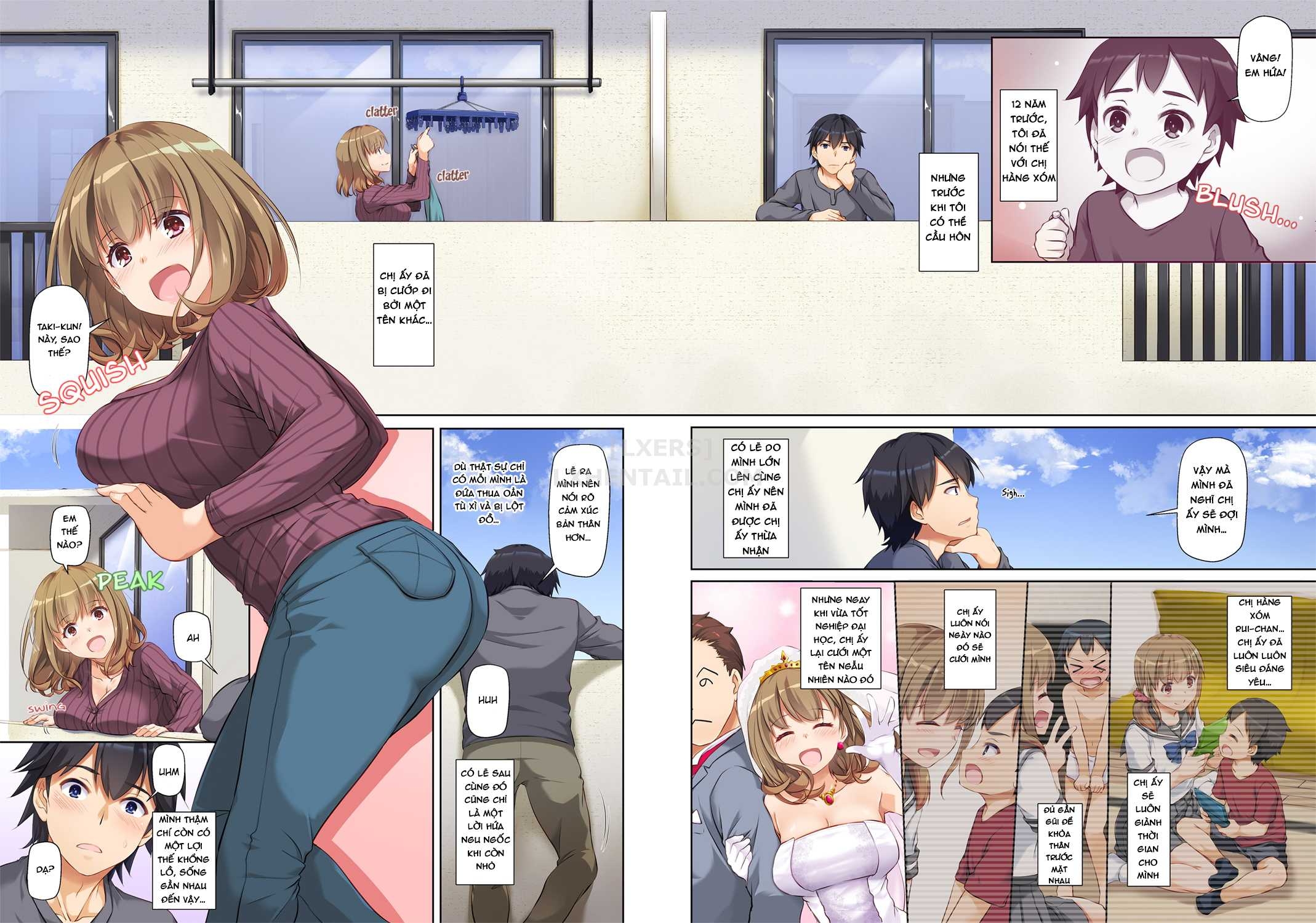 Đọc truyện hentai Hitozuma Osananajimi to Hitonatsu no Dekigoto Chap 1