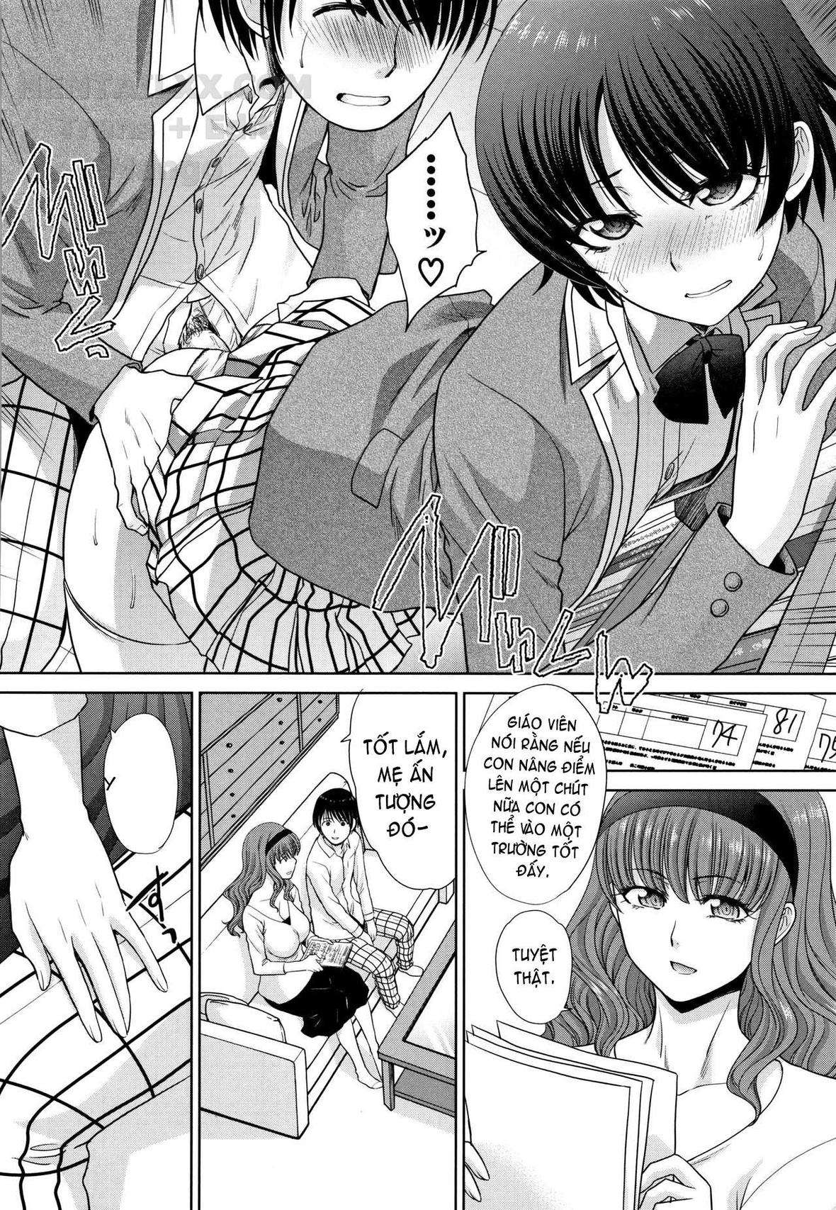 Đọc truyện hentai Mother and Younger Sister Chap 3