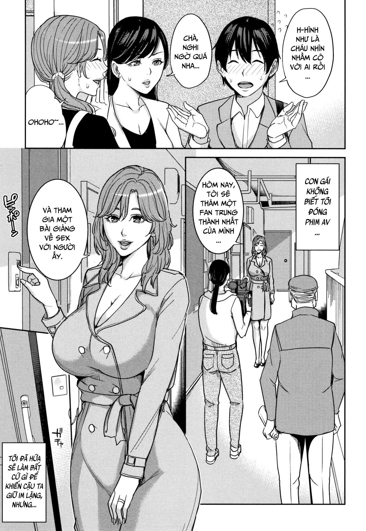 Đọc truyện hentai Kanojo no Mama to Deaikei de Chap 6