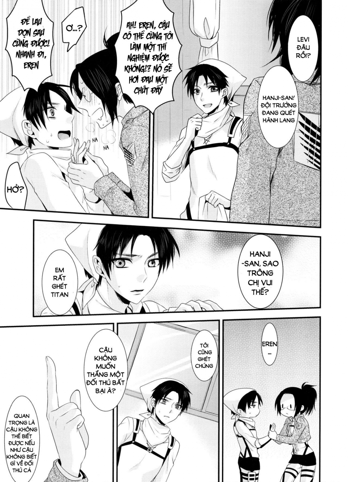 Đọc truyện hentai Kiss me once again (Shingeki no Kyojin) Chap 3
