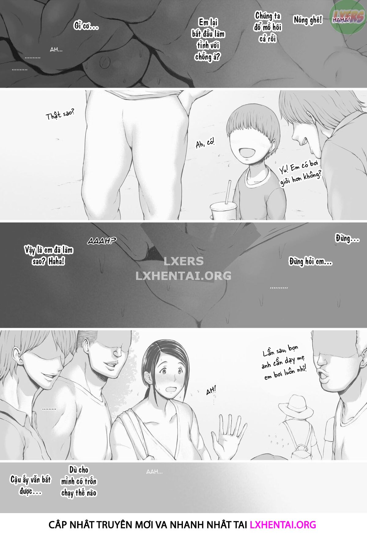 Đọc truyện hentai Hahagui Ottori Okaasan ga Toshishita Yarichin ni Nerawareru Toki Chap 3C | END