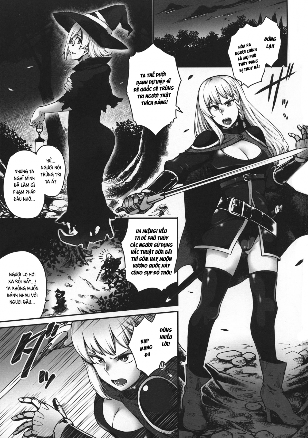 Đọc truyện hentai The Lady Knight and the Futanari Curse Oneshot