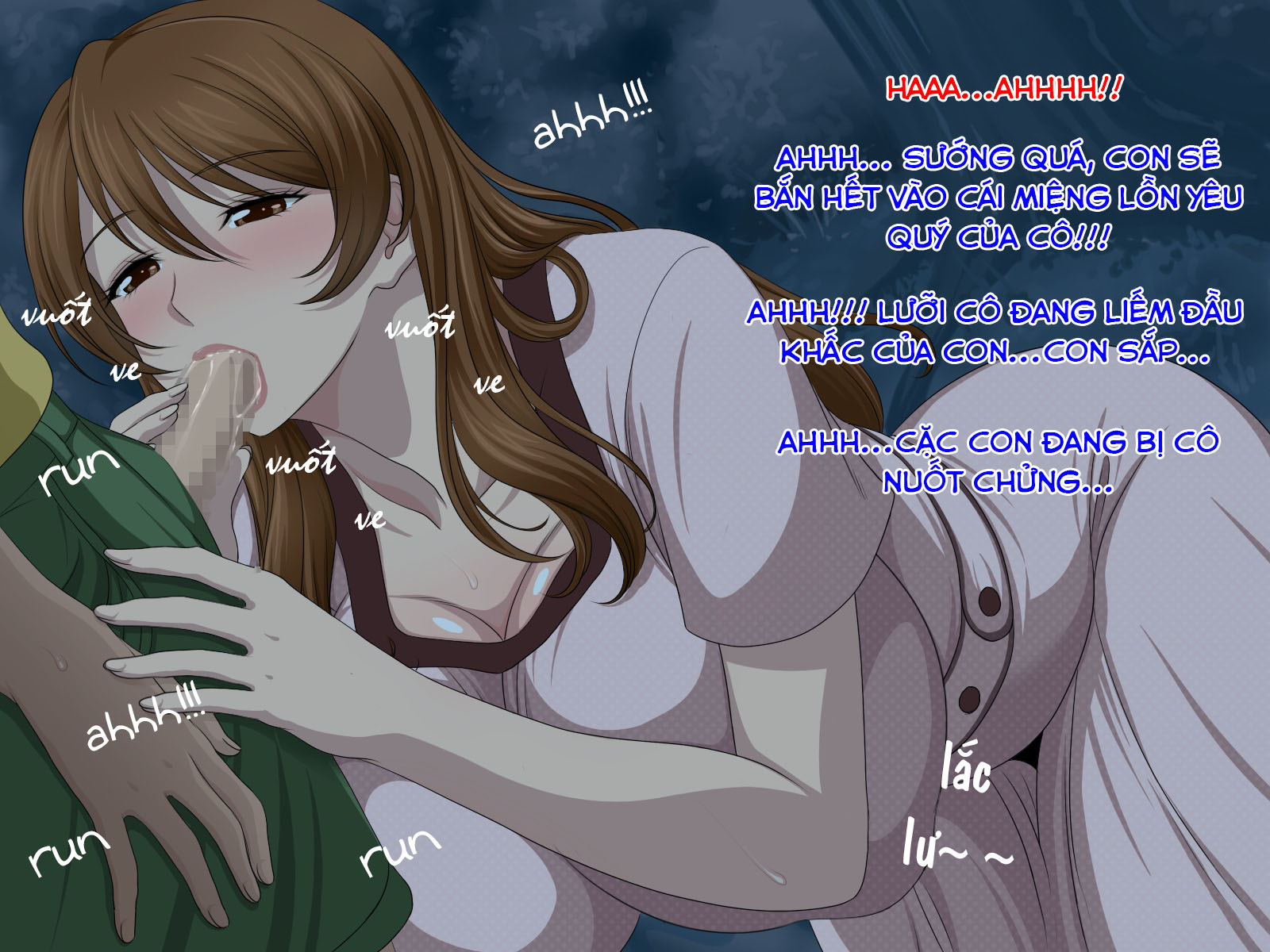 Đọc truyện hentai Oba-san to Oikko no Love Love Haramase Natsuyasumi - Chap 5