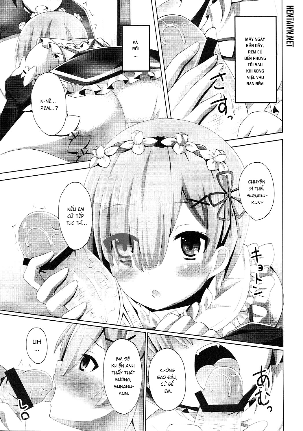 Đọc truyện hentai A Subaru-kun Ecchi Shimasu? Chotto Barusu Nani Jiro Jiro Miten no yo (Re:Zero Kara Hajimeru Isekai Seikatsu) Oneshot