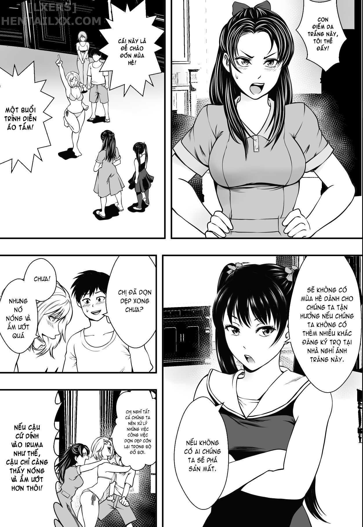 Đọc truyện hentai Harem Love Come VS Yarichin DQN Oneshot