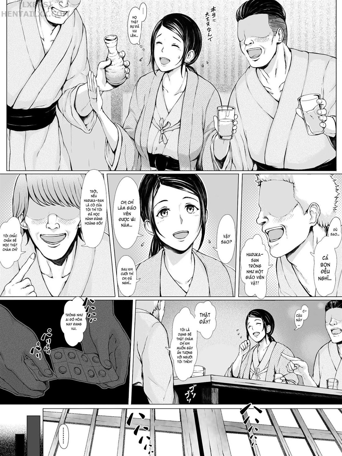 Đọc truyện hentai Hahagui Ottori Okaasan ga Toshishita Yarichin ni Nerawareru Toki Chap 1A