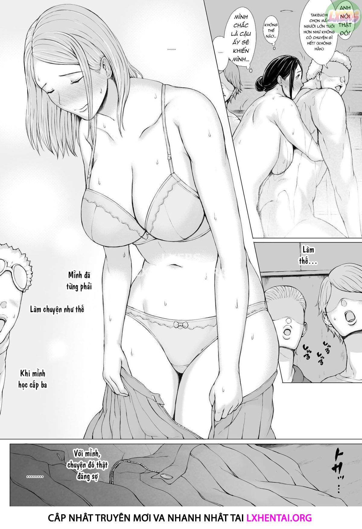 Đọc truyện hentai Hahagui Ottori Okaasan ga Toshishita Yarichin ni Nerawareru Toki Chap 3B