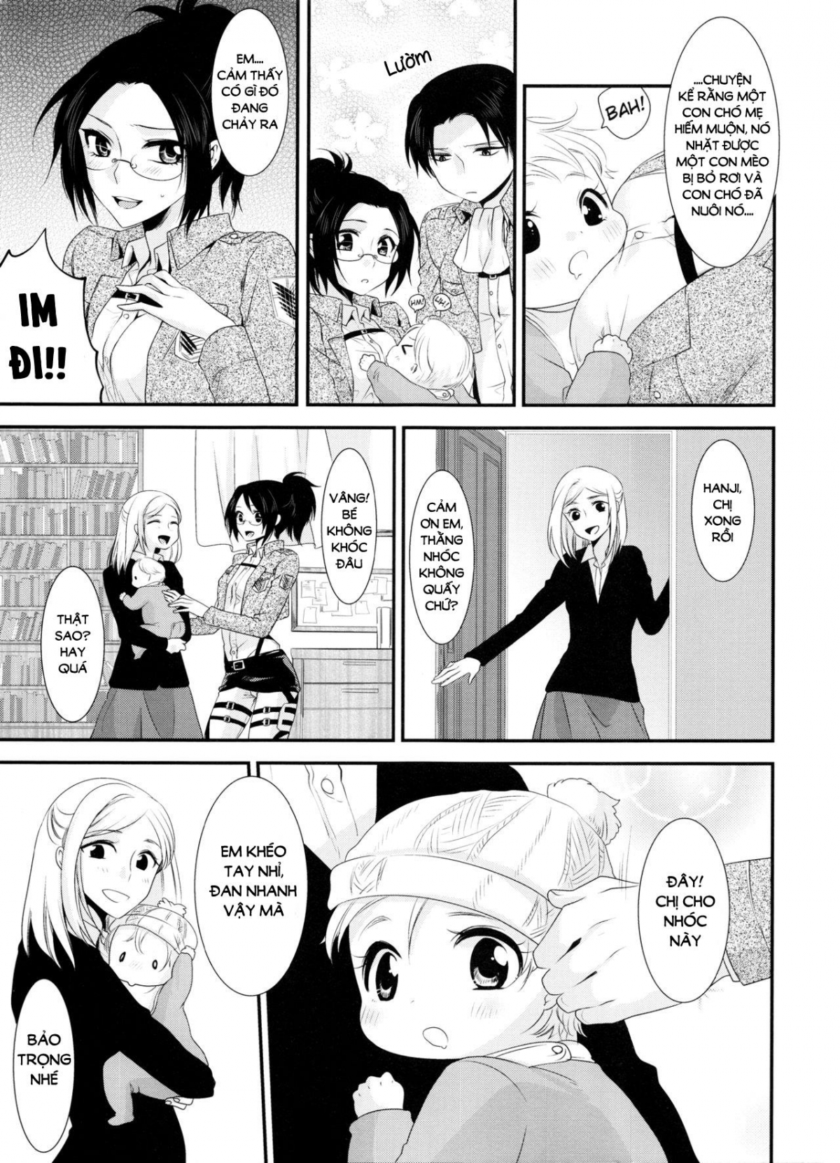 Đọc truyện hentai Kiss me once again (Shingeki no Kyojin) Chap 2