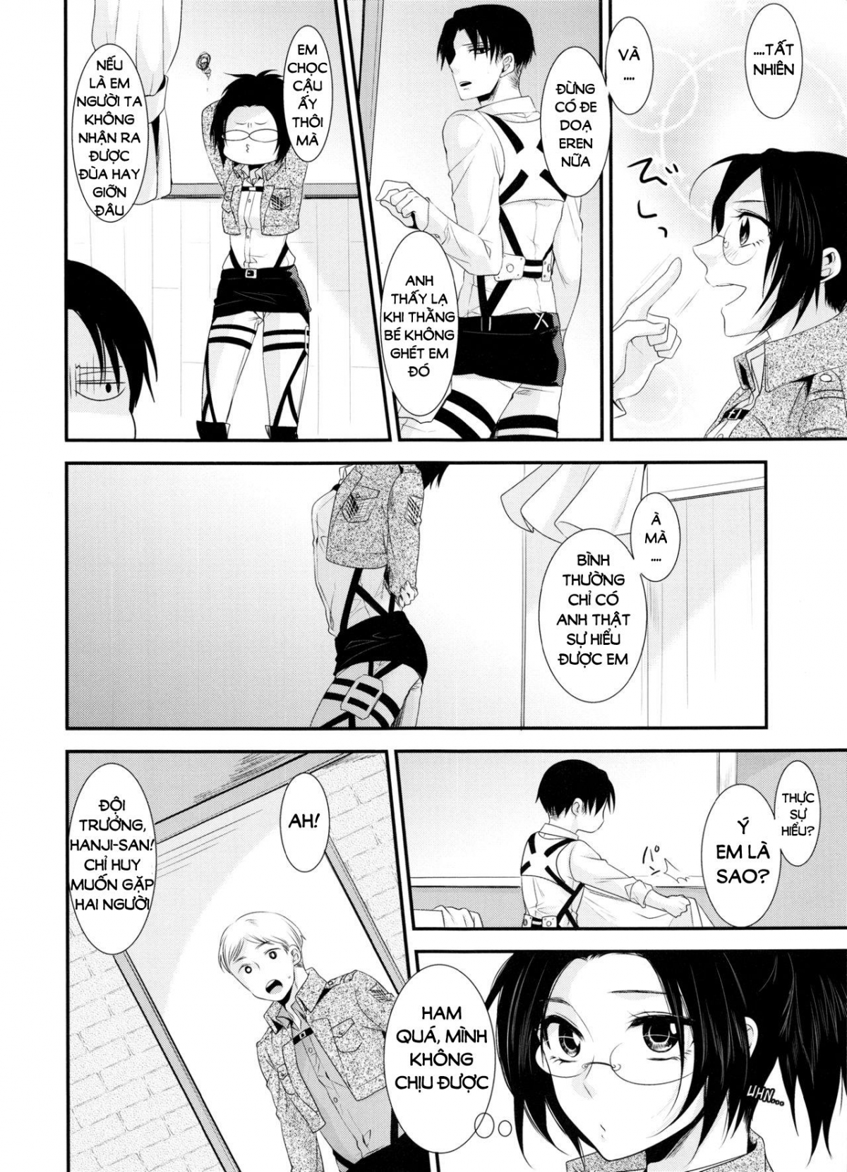 Đọc truyện hentai Kiss me once again (Shingeki no Kyojin) Chap 3