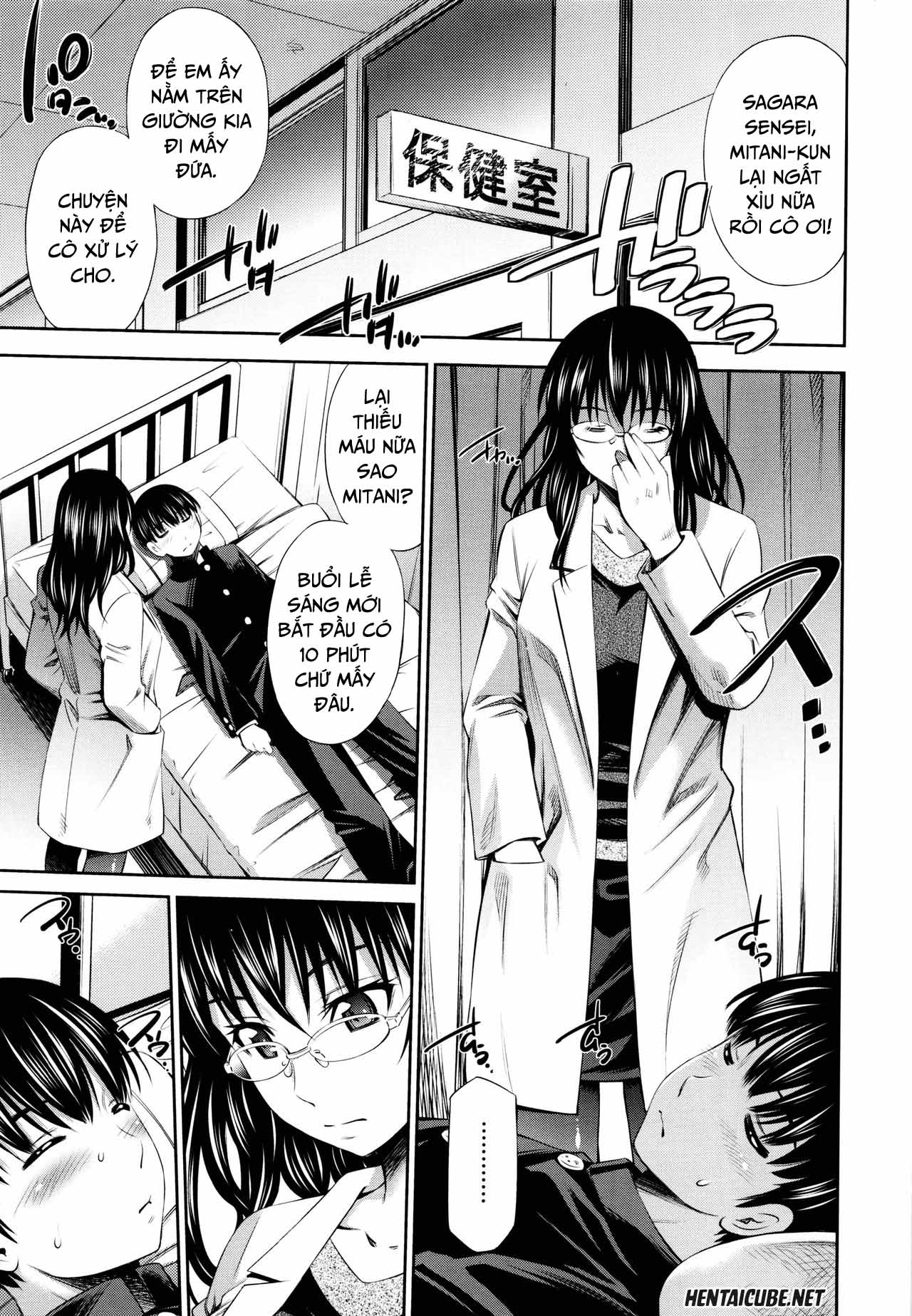 Đọc truyện hentai Hokenshitsu no Sagara Sensei Chap 2