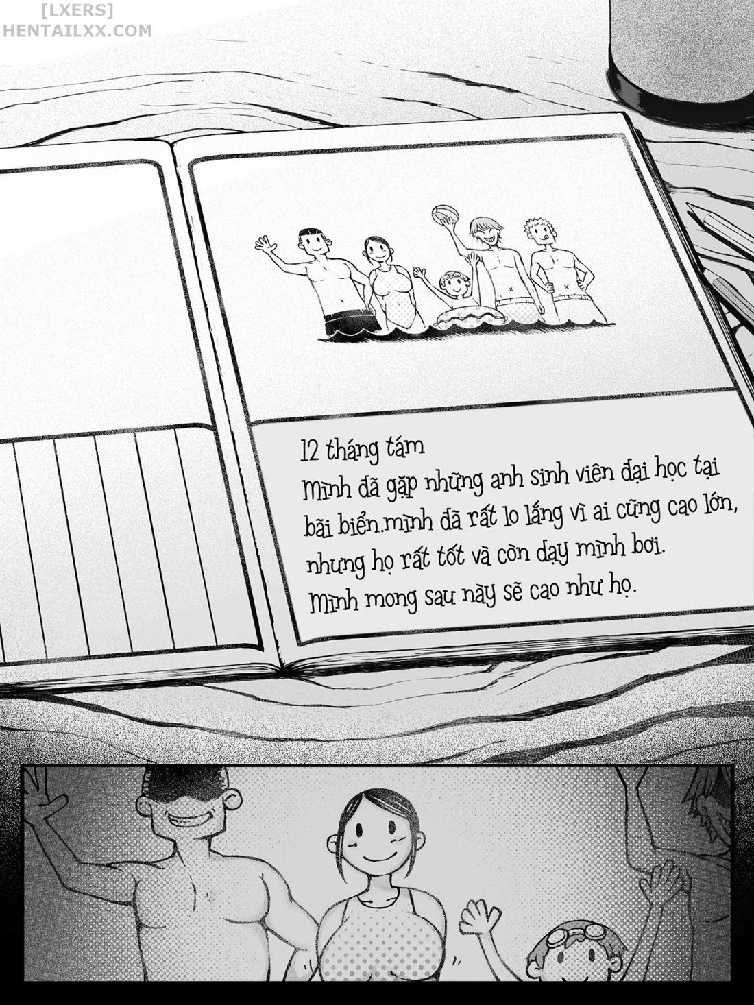Đọc truyện hentai Hahagui Ottori Okaasan ga Toshishita Yarichin ni Nerawareru Toki Chap 1A