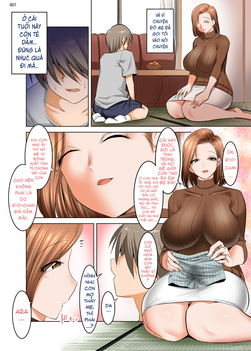 Đọc truyện hentai Ottori Mama wa Musuko no Onedari ni Yowai - Oneshot