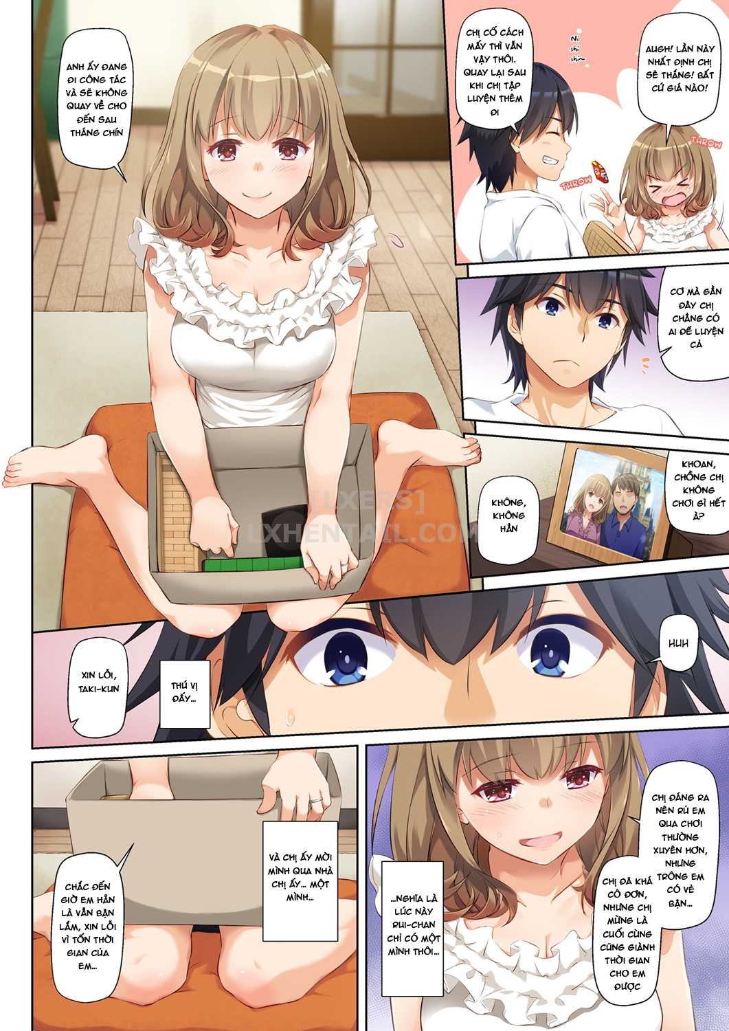 Đọc truyện hentai Hitozuma Osananajimi to Hitonatsu no Dekigoto Chap 1
