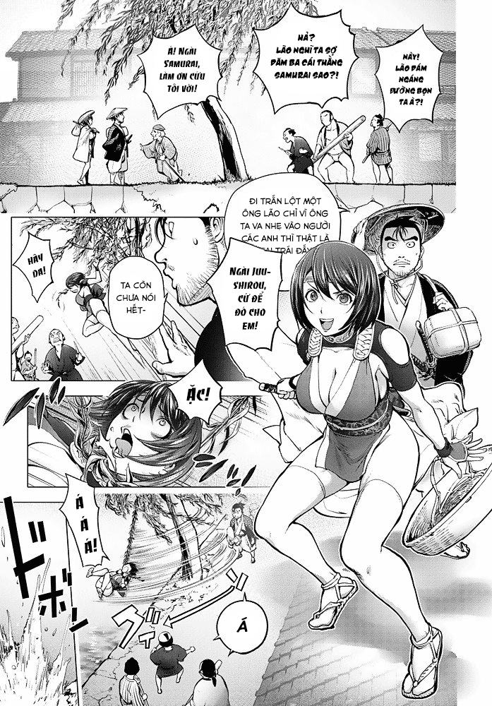 Đọc truyện hentai Nàng Kunoichi ngơ ngác Chap 4 Tai nạn đẫm nước