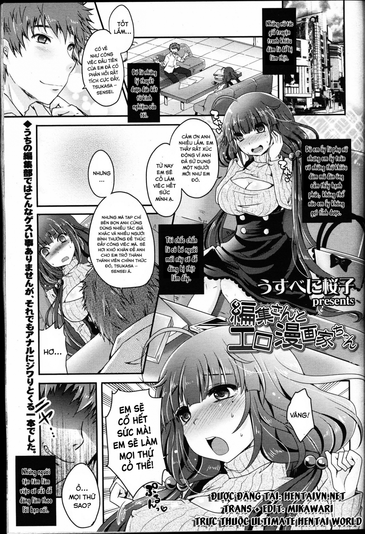 Đọc truyện hentai Henshuu-san to Mangaka-chan Oneshot