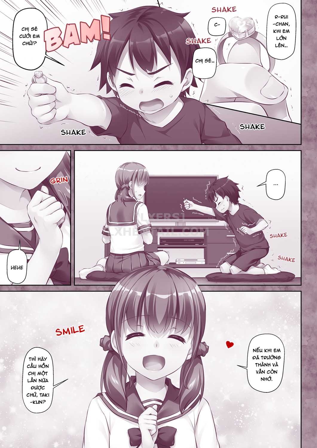 Đọc truyện hentai Hitozuma Osananajimi to Hitonatsu no Dekigoto Chap 1